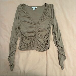 NWOT size 6 topshop longsleeve with cinching detail